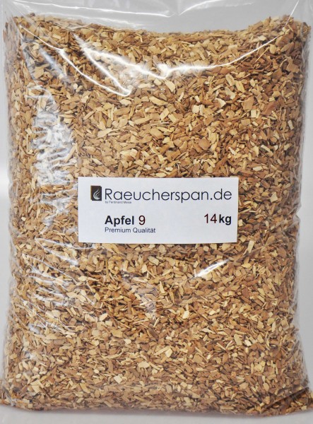 Räucherspäne Apfel, Typ 9, 2 - 4mm, 14kg