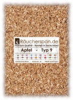 Apfel Räucherraspel grob, Typ 9, beste Premium Qualität für alle gängigen Rauchgeneratoren 10kg