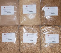 Artnr.: RaBuErlKombi6_6000, 6kg hochwertiges Räuchermehl, Späne und Chips in Premium Qualität Inhalt